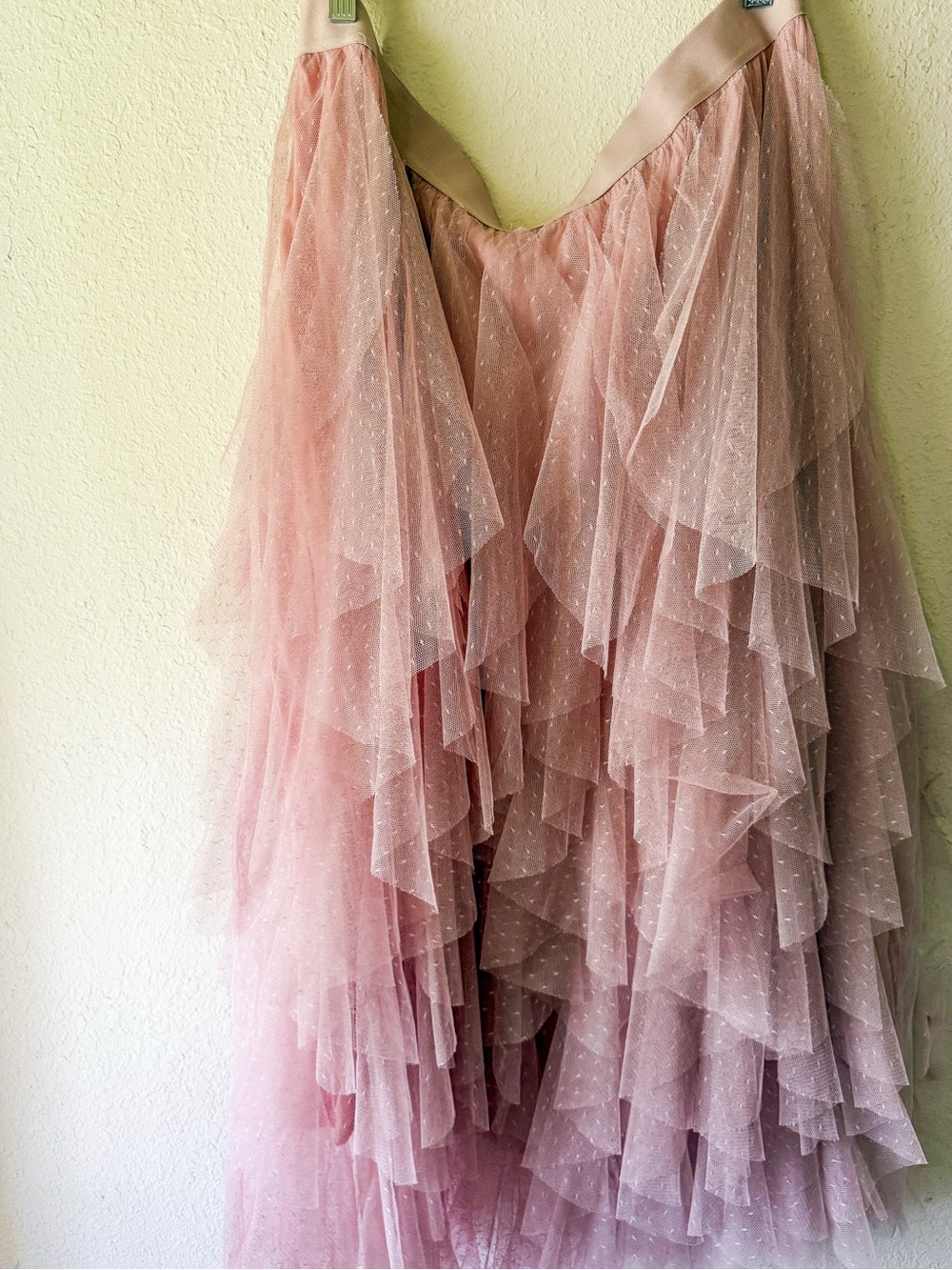 jade by jane | pink layered polka dot tulle skirt 2X - Picture 2 of 5